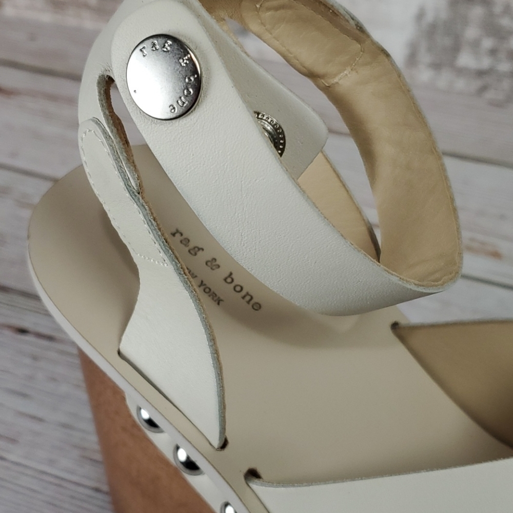 rag & bone | Hester Leather Platform Clog Sandals - Picture 7 of 10